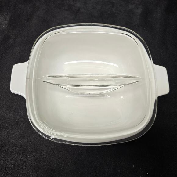 CorningWare Blue Cornflower 1.5 & 2 QT. Stoneware Casserole Dish x2 & Glass Lid - Picture 6 of 15